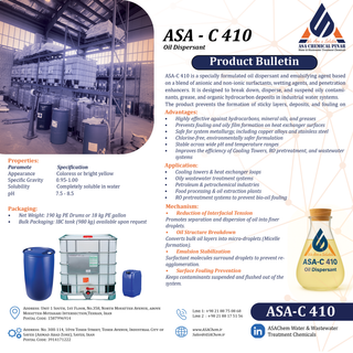 پراکنده کننده ترکیبات روغنی و آلی ASA-C 410- گالن 20 لیتری